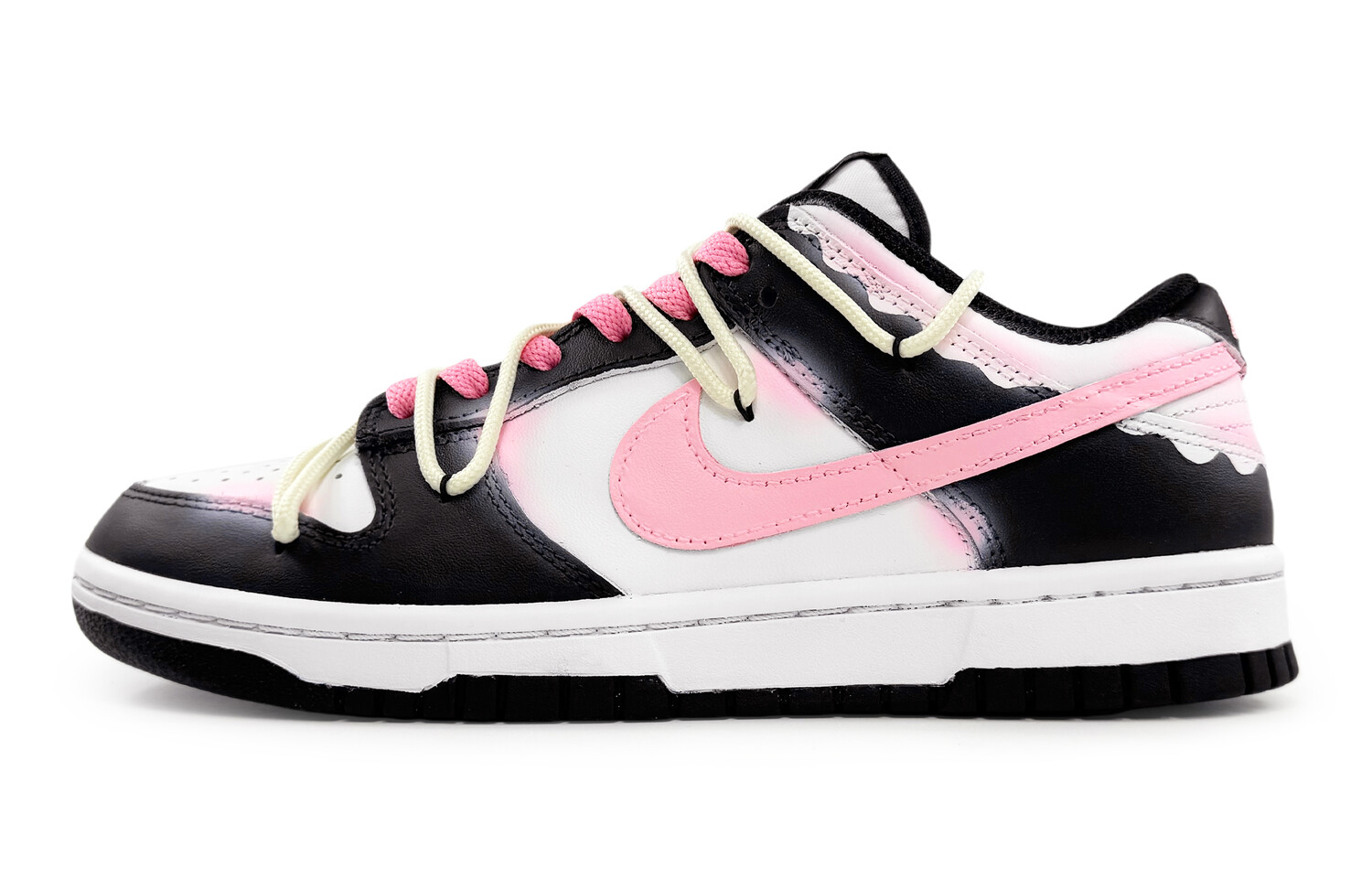 

Кроссовки для скейтбординга Dunk женские с низким верхом, черный/розовый Nike