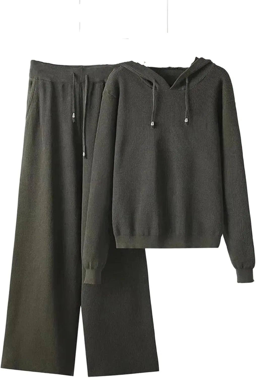 Женский спортивный костюм свитер и штаны, Dark Gray9