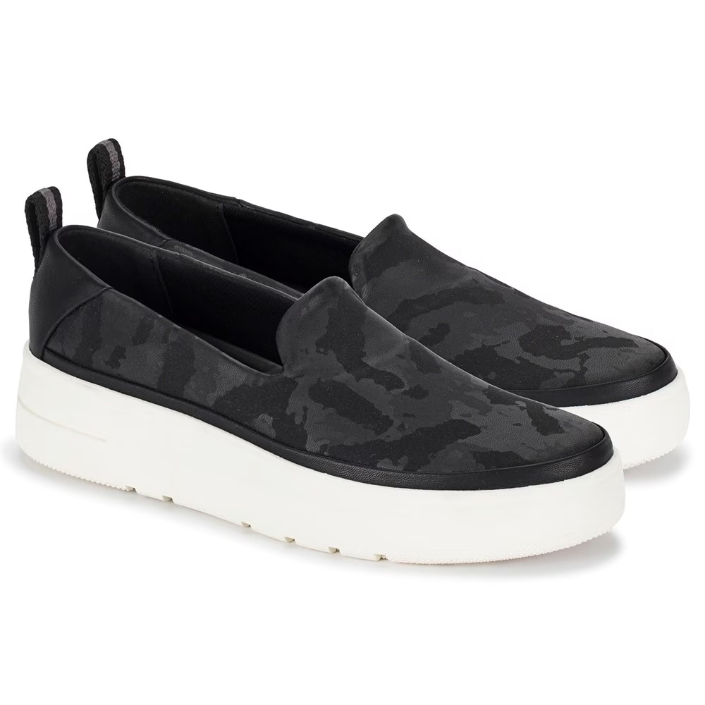 Кеды на платформе без шнурков Nevin Baretraps, black camo