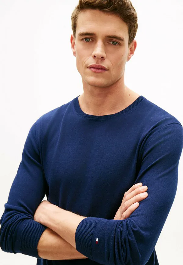 Джемпер с круглым вырезом в стиле smart casual Tommy Hilfiger, Navy Iris — фото 4