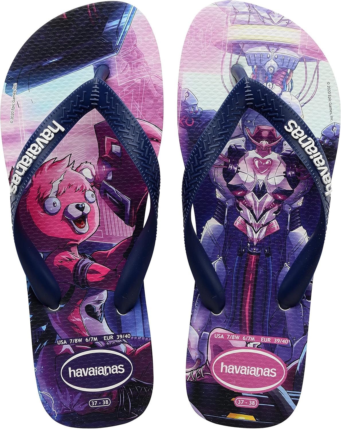 Мужские шлепанцы Havaianas с ремешком между пальцев, белый — фото 3