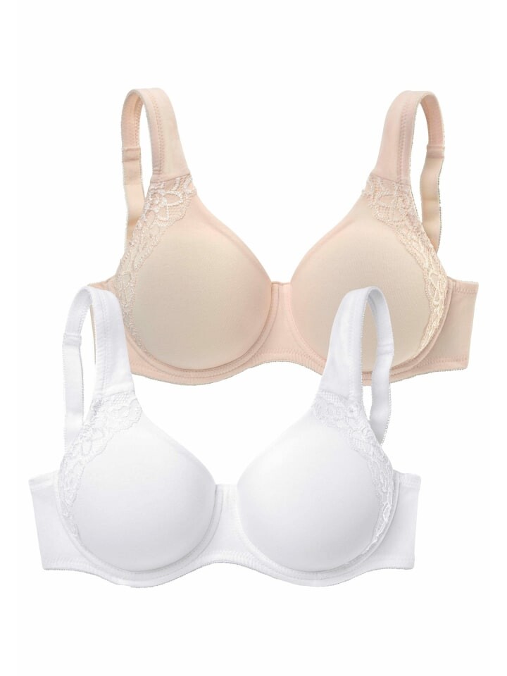 

Бюстгальтер-минимайзер PETITE FLEUR Minimizer BH, цвет puder+weiß