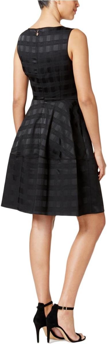 

Женское клетчатое платье без рукавов Tommy Hilfiger с расклешенным лифом, Black