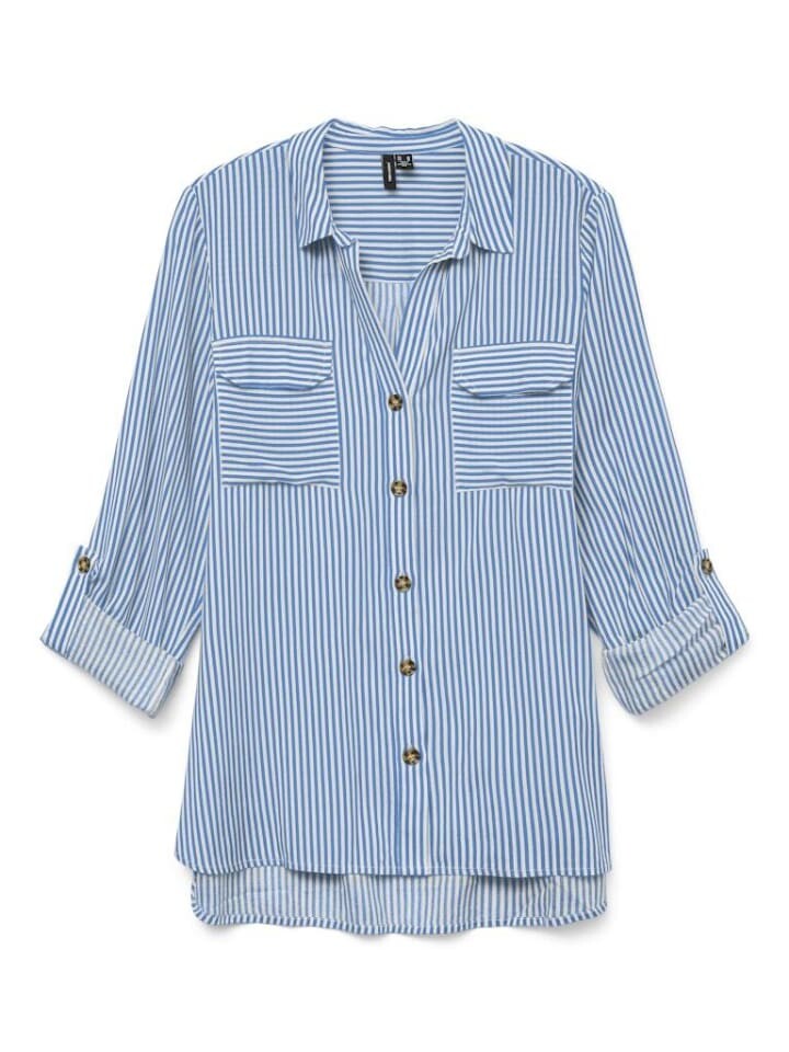 

Блуза Vero Moda Langarmbluse, цвет Azure Blue