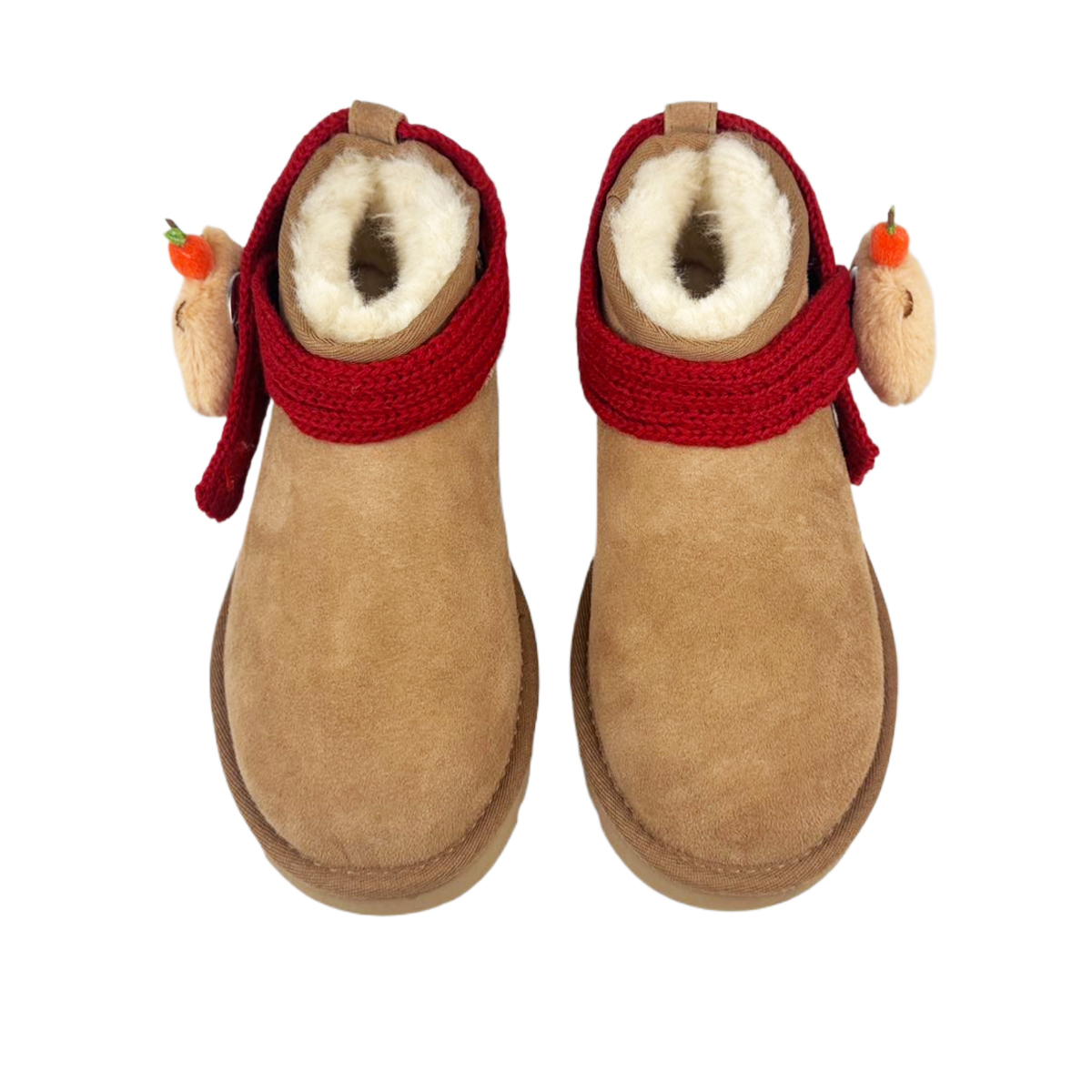 Ботинки Ugg Women's Classic Ultra Mini, каштановый/Капибара с апельсинами — фото 4