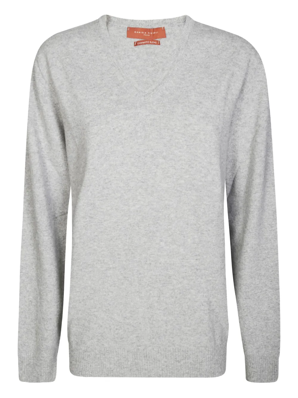 

Свитер с V-образным вырезом Daniele Fiesoli, серый