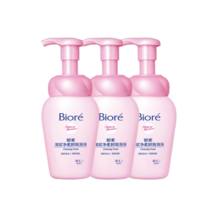 

Нежный очищающий пенка для снятия макияжа увлажняющий очищение 150мл*2 Biore