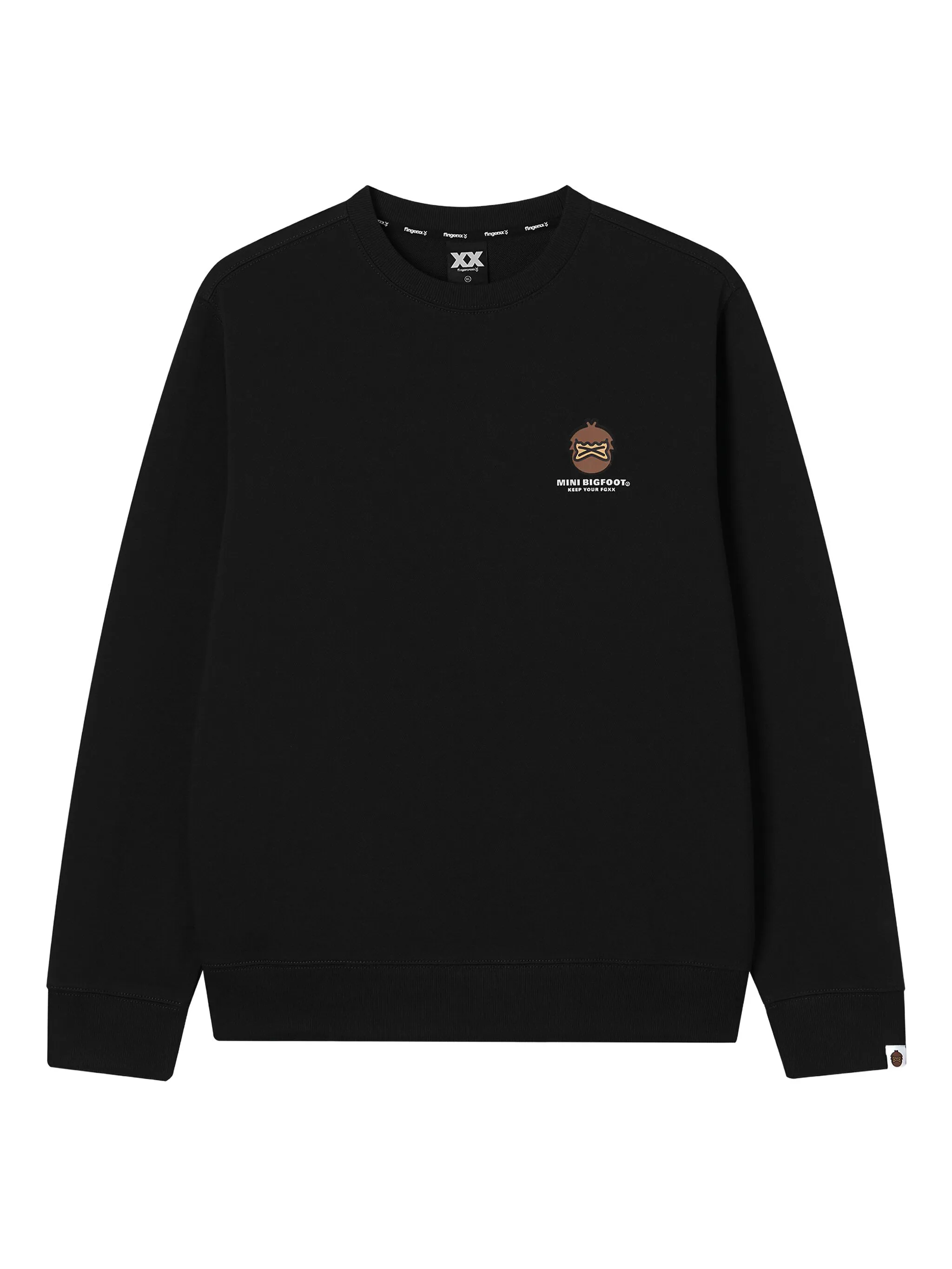 

Толстовка с принтом Fingercroxx, черный