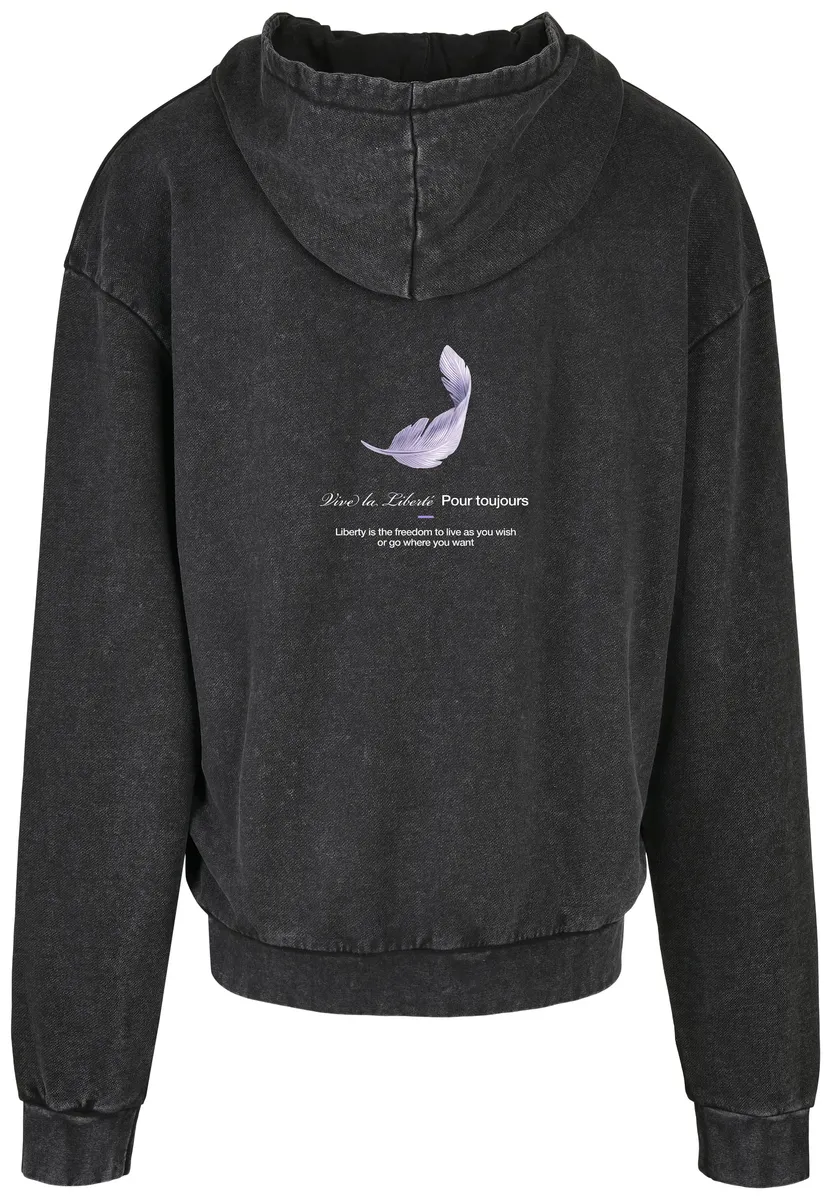

Толстовка Upscale by Mister Tee "Upscale by Mister Tee Vive la Liberte Oversize Hoody", цвет Acid Black