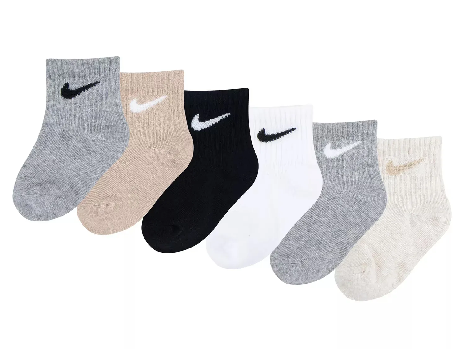

Детские носки (6 пар) Nike, Neutral Multicolor