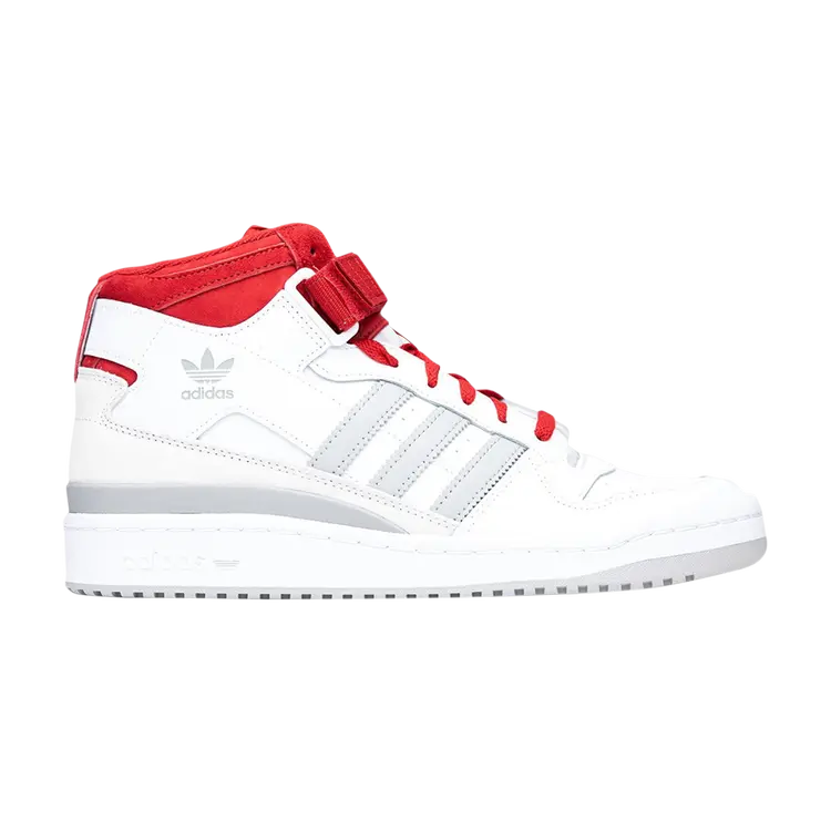 

Кроссовки Adidas Forum Mid высокие, белый/серый/красный