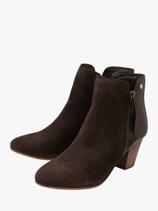 Ботинки Tay Suede на каблуке с высоким голенищем Ravel, Chocolate — фото 2