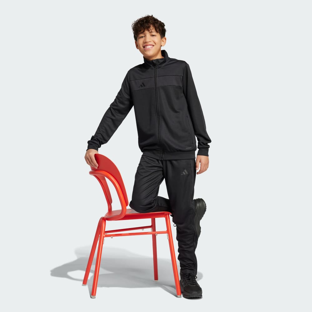 Спортивный костюм Adidas Tiro 25 Essentials Training Jacket Kids, черный/черный — фото 4