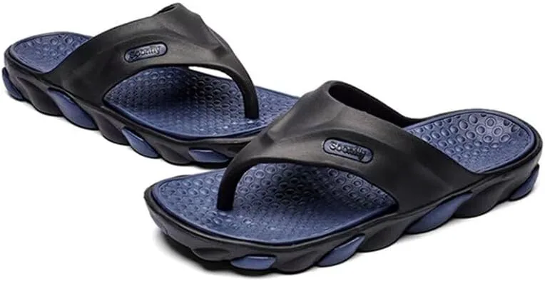 

Мужские спортивные сандалии с открытым носком, дышащие, для прогулок по пляжу и ванной Zonkacen, синий