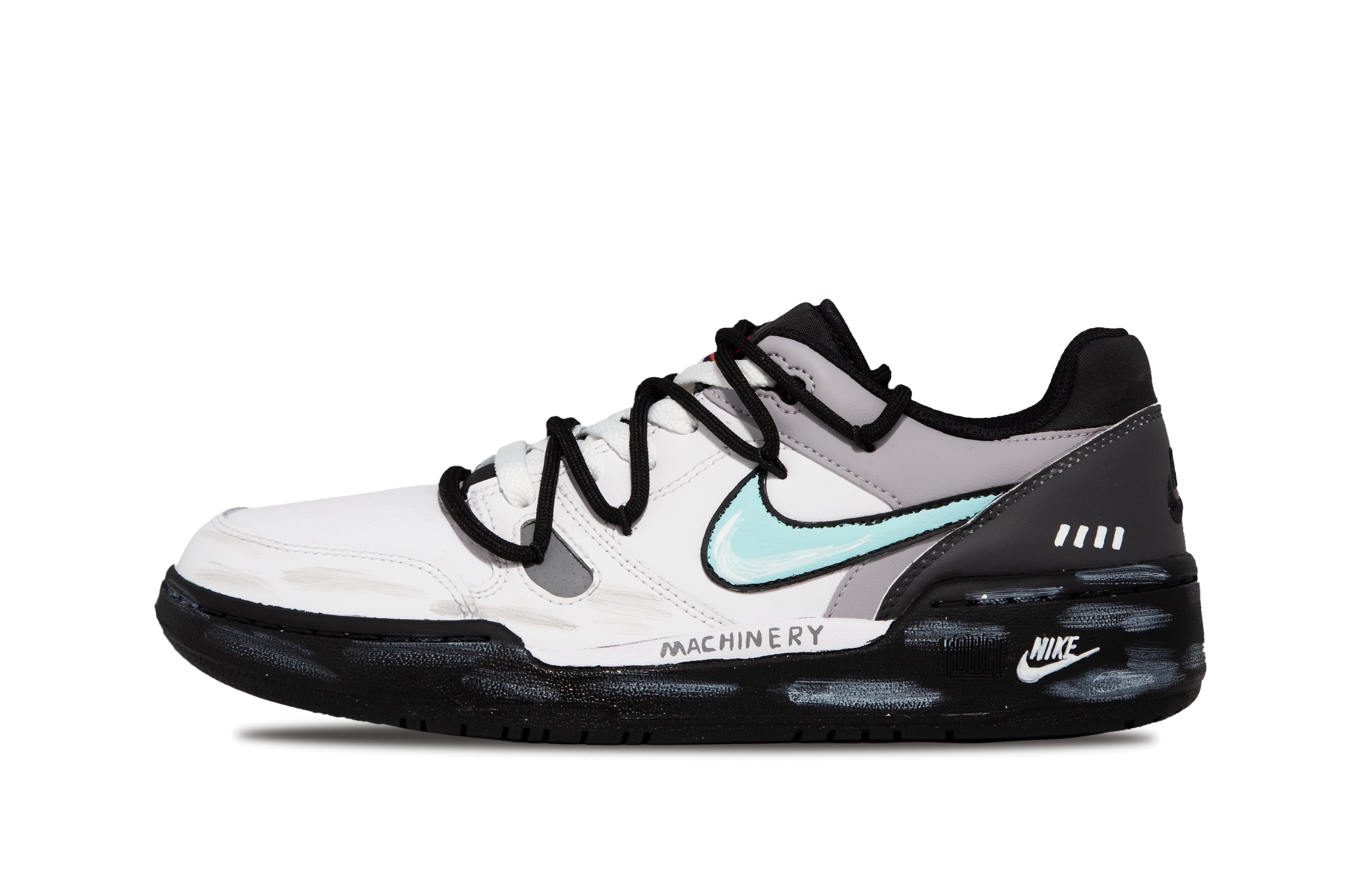 

Кроссовки для скейтбординга Full Force, мужские, низкие, черно-серые Nike, Black Blue