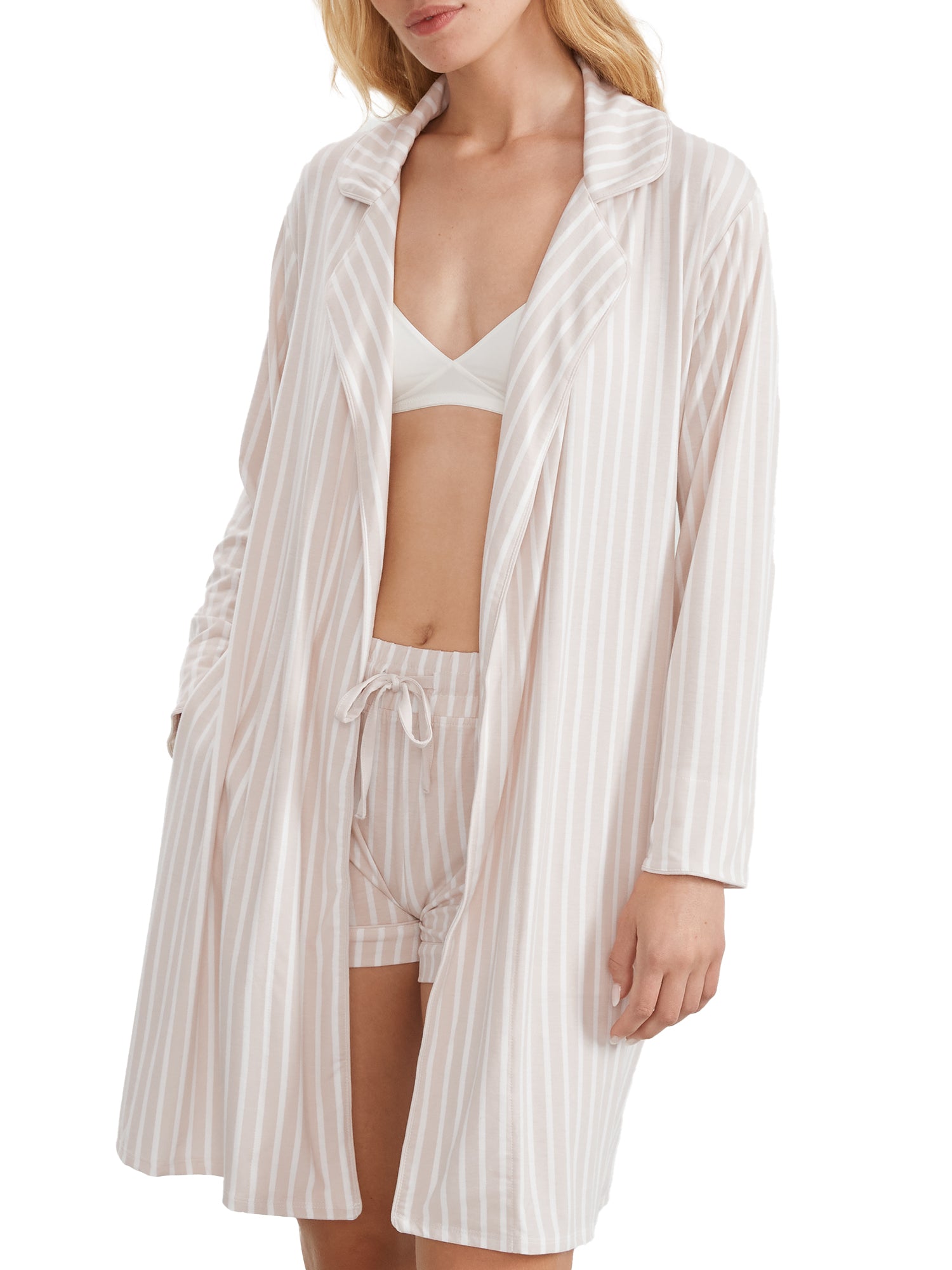 

Охлаждающий халат Bare Women's с трубчатым узором, цвет ecru stripe