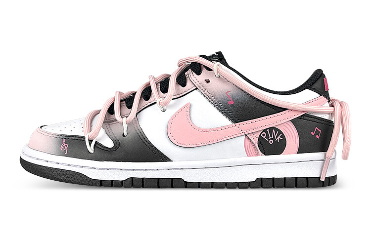 

Кроссовки Nike Dunk Skateboard Shoes Women's Low-Top White Pink/Black