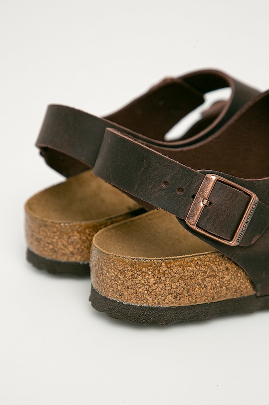 Кожаные сандалии Milano Birkenstock, коричневый — фото 3