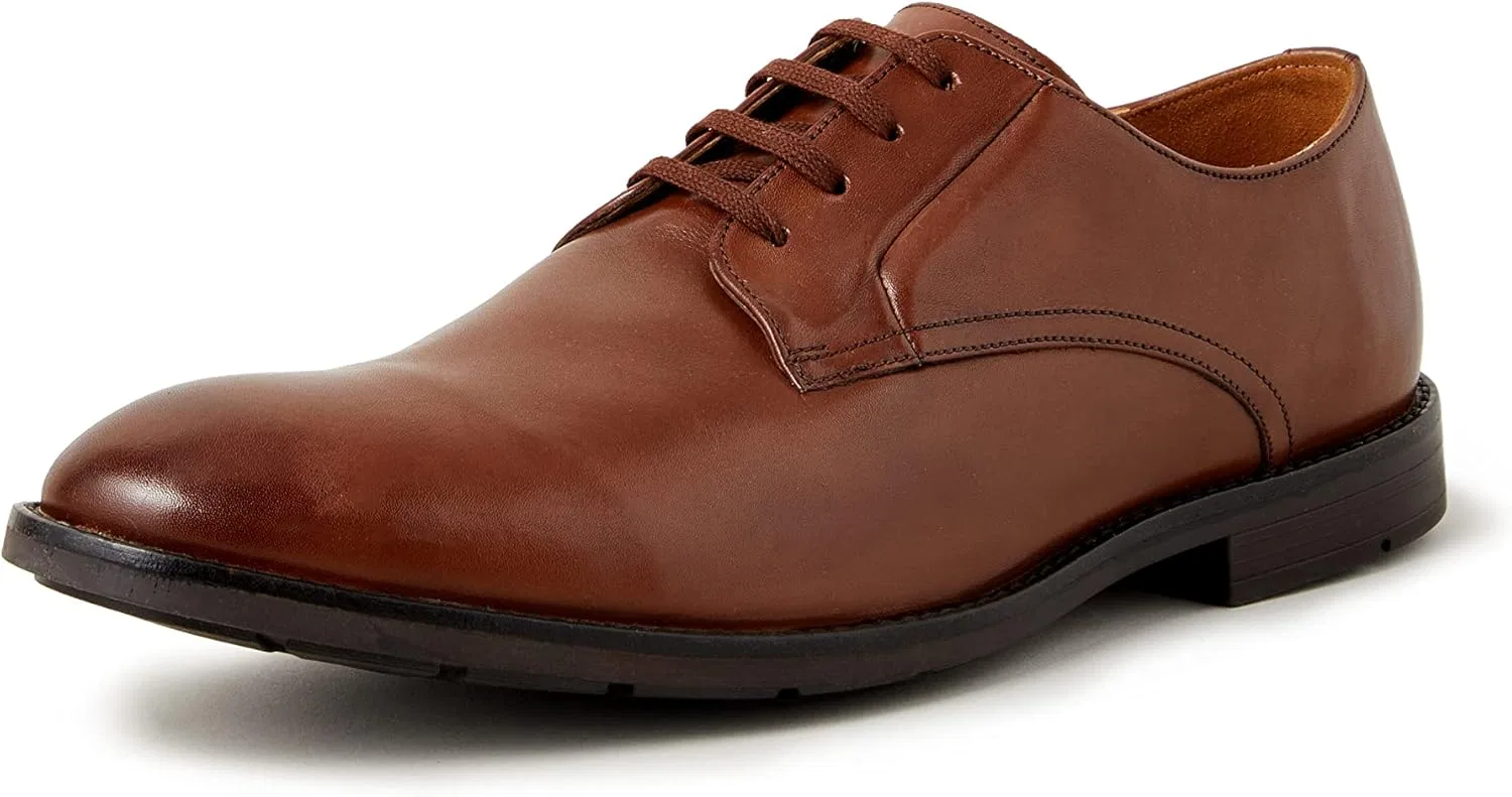 Оксфорды мужские Clarks, коричневый British Tan Leather