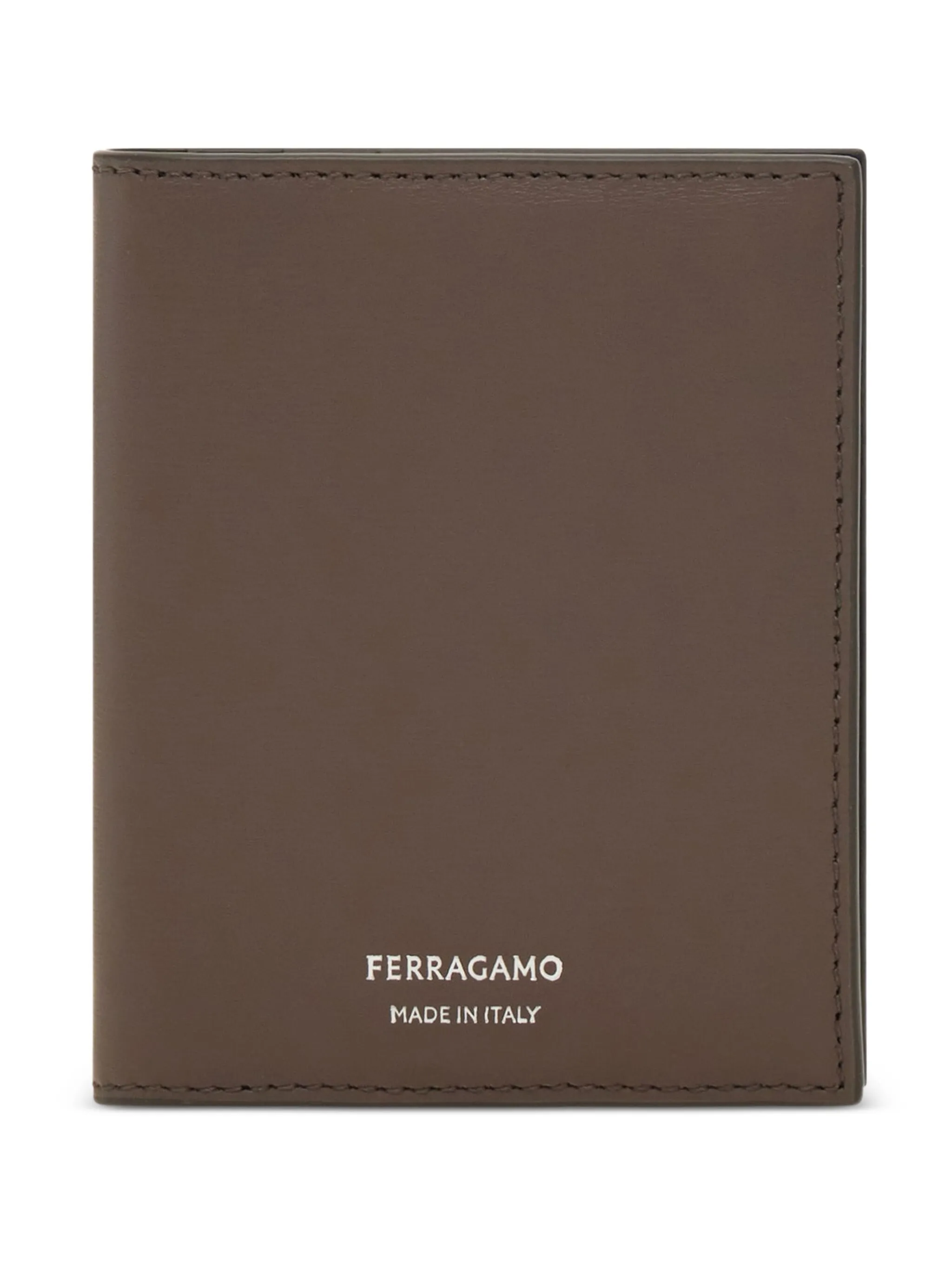 

Кожаный картхолдер Ferragamo, коричневый