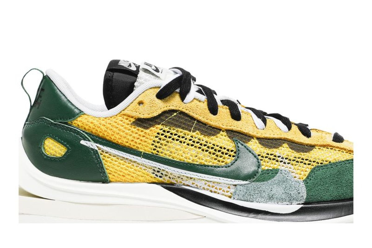 Кроссовки Nike Vaporwaffle sacai Tour Yellow Stadium Green — фото 4
