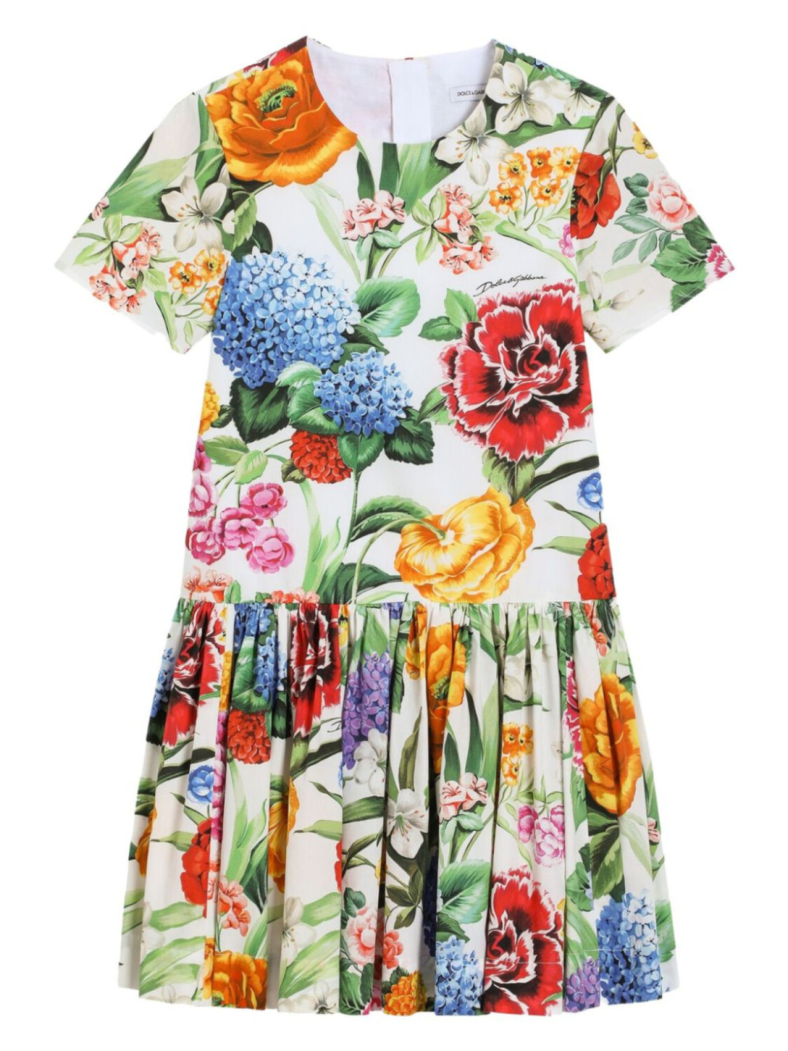 

Dolce & Gabbana Kids платье с цветочным принтом, белый