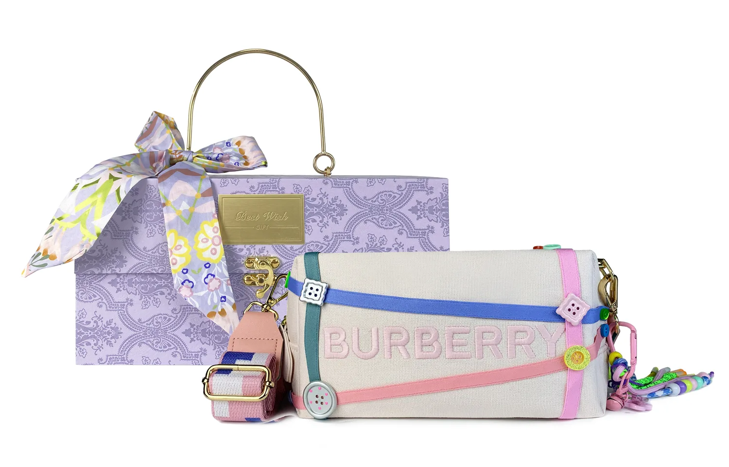 Косметичка унисекс Burberry, Colorful Rainbow Box