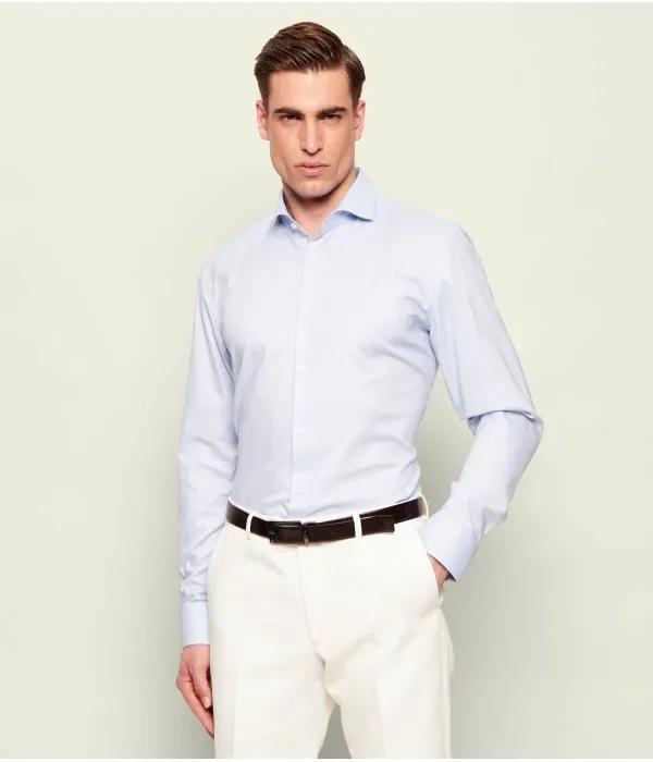 Рубашка H-HANK-SP-C1-261 slim fit Boss, небесно-голубой