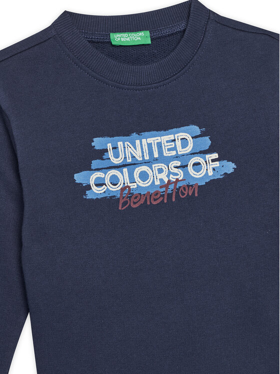 Свитшот regular fit 3J70G10JY United Colors Of Benetton, синий — фото 3