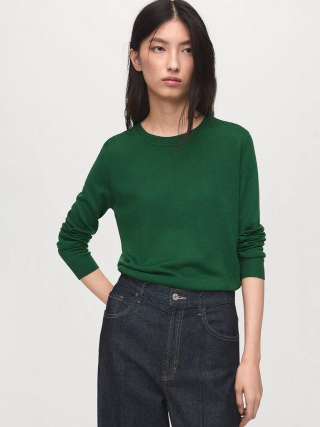 

Джемпер Lucca с круглым вырезом Mango, Dark Green