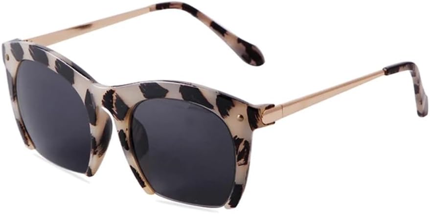 

Модные ретро-солнцезащитные очки в полуободковой оправе для женщин, большие очки в черепаховой оправе, солнцезащитные очки с защитой от УФ-излучения UV400 для летнего сезона SZVVBKK, 5