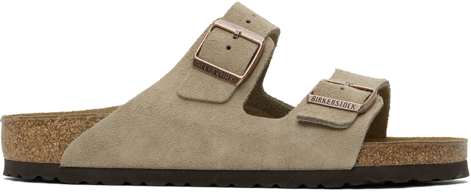 

Сандалии Arizona Regular Taupe Birkenstock, Taupe suede