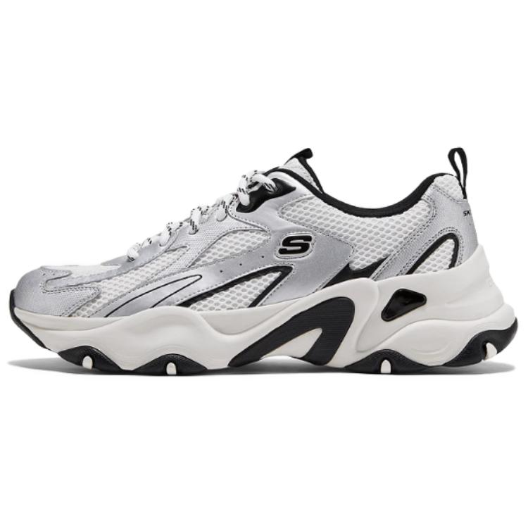 

D'LITES 5.0 износостойкие дышащие кроссовки с низким верхом и массивной подошвой, мужские, серебристые Skechers, Silver