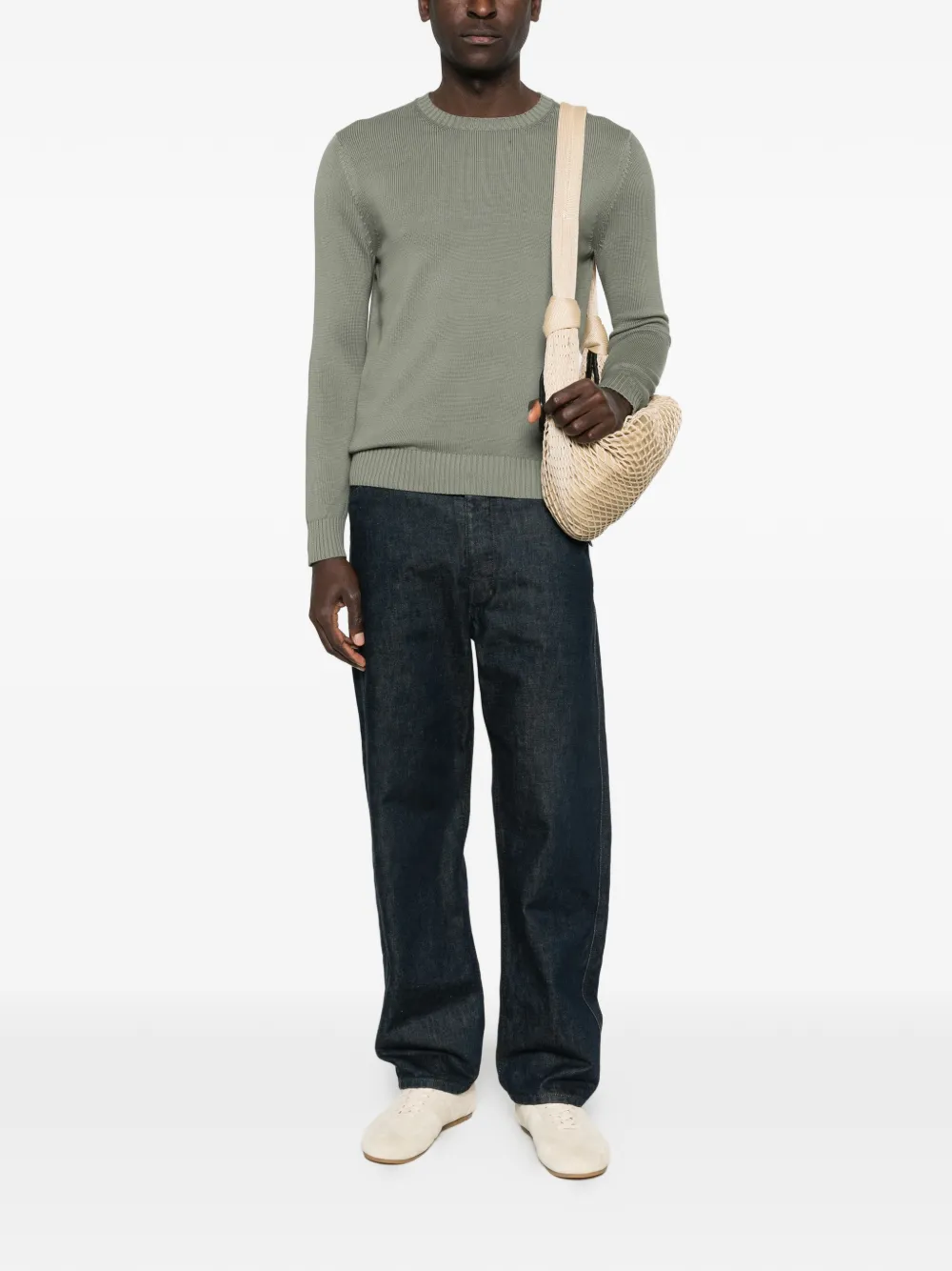 

Свитер с круглым вырезом Malo, зеленый