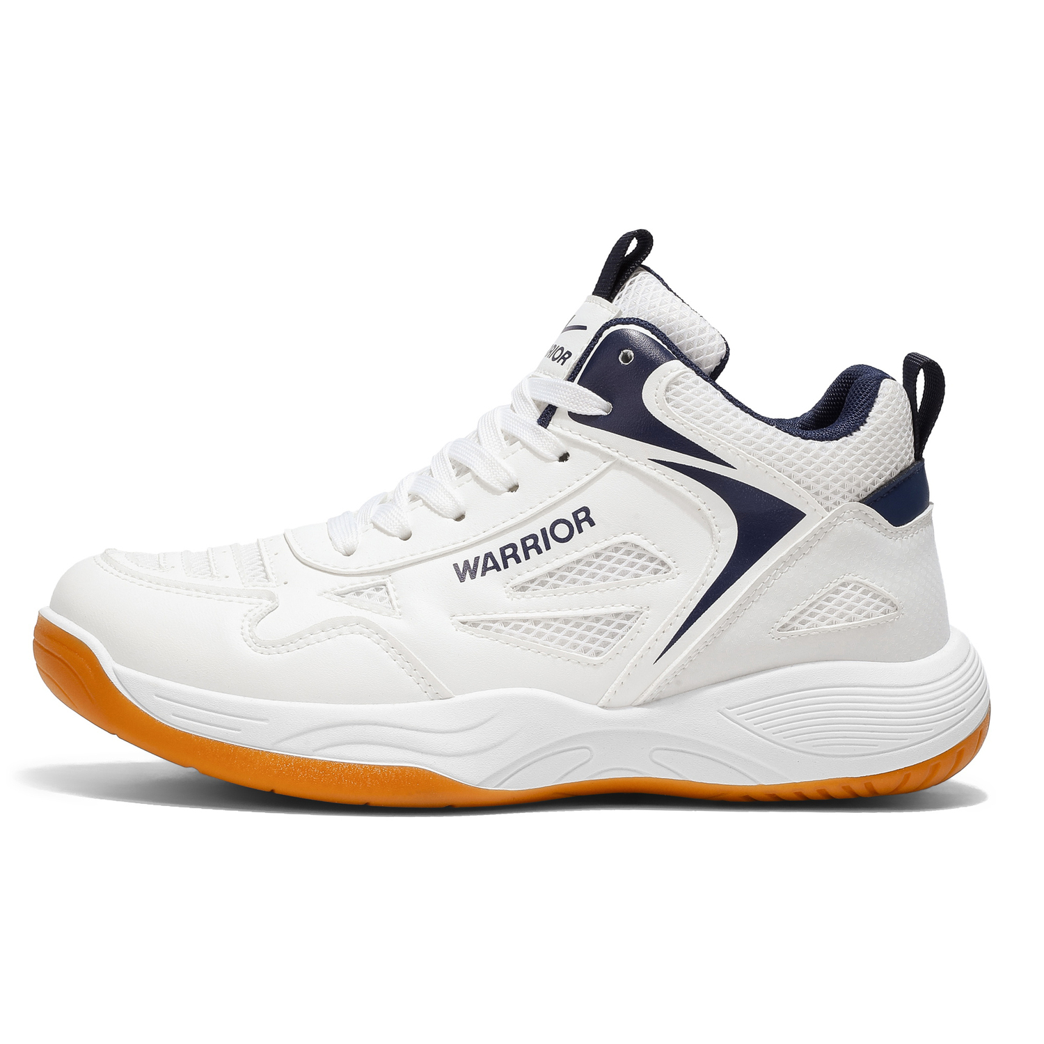 

WARRIOR Кроссовки для бадминтона мужские Low top White/Silver/White/Dark Blue/Black/Red