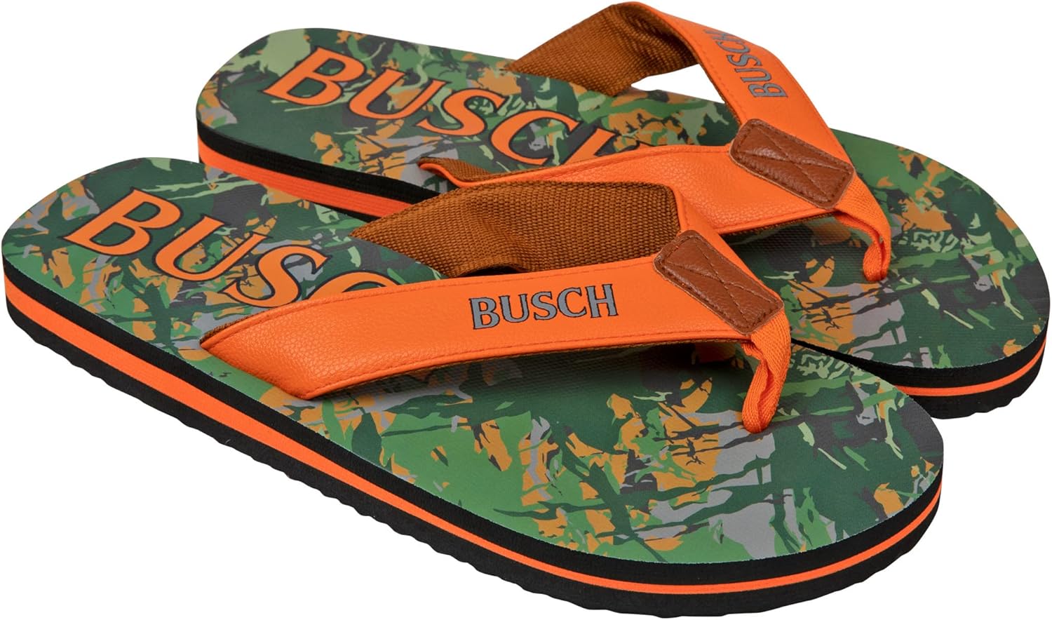 Мужские шлепанцы Busch Beer Tree Camo и Hunter Orange, Size11-12 — фото 4