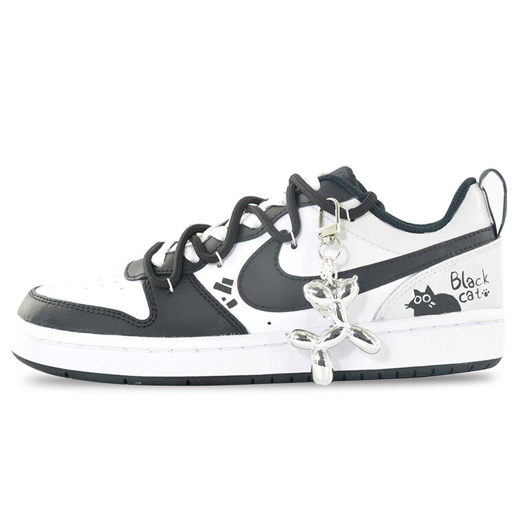 

Кроссовки Nike Court Borough 2 Kids' Skateboarding Shoes Grade School, черный