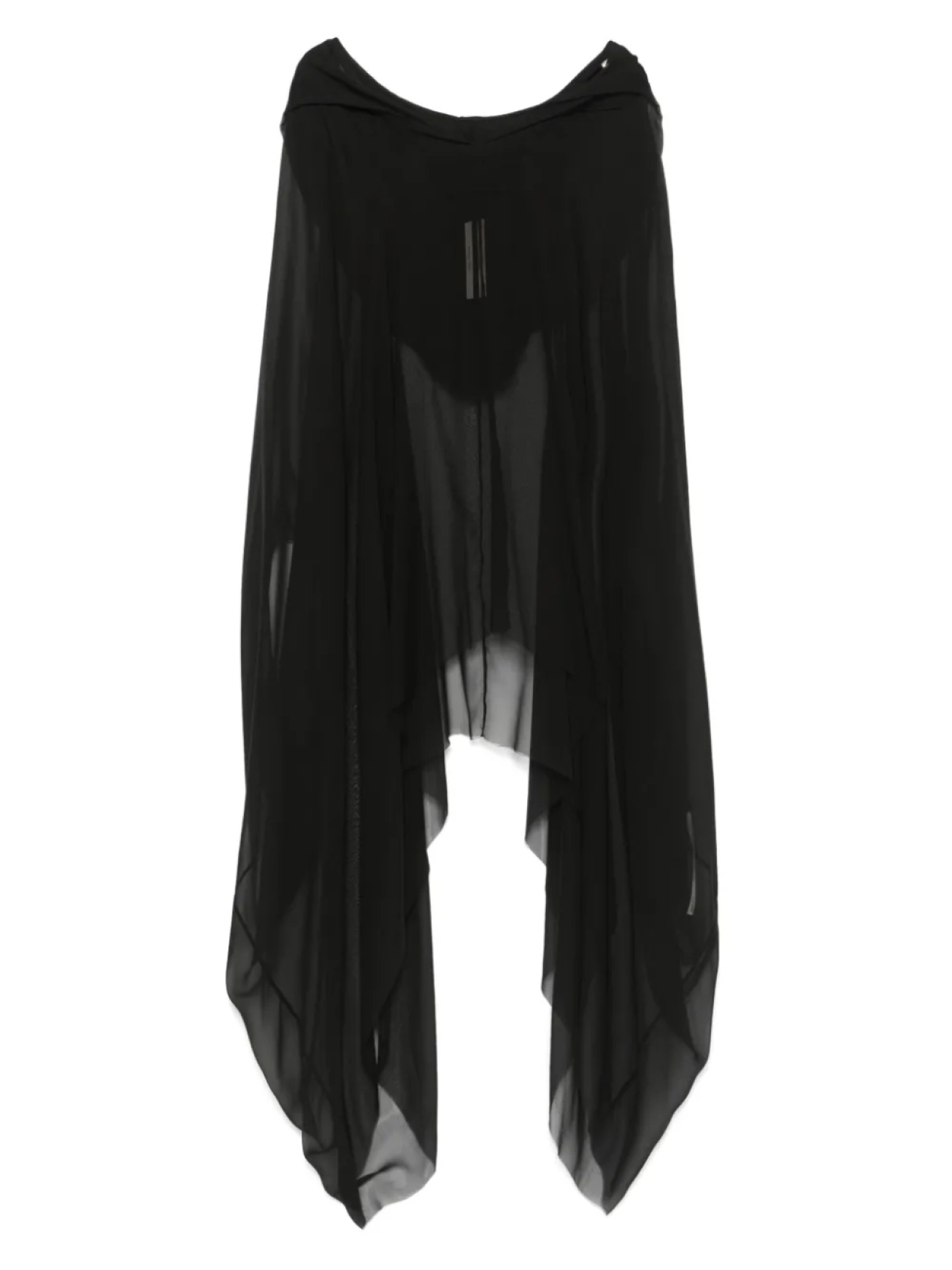 

Кафтан с капюшоном Рика Оуэнса Rick Owens, черный