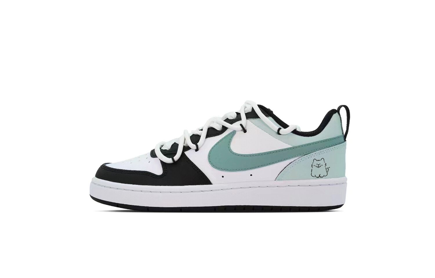 

Кроссовки Nike Court Borough Skateboarding Shoes Women's Low-top Tiffany, цвет Emerald