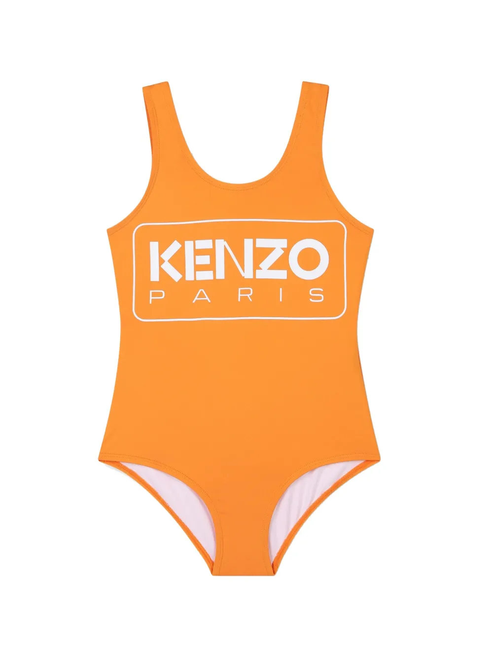 

Купальник с логотипом Kenzo Kids, оранжевый