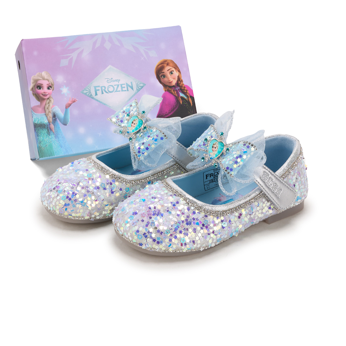 

Замороженные детские кожаные ботинки для дошкольников Disney, синий