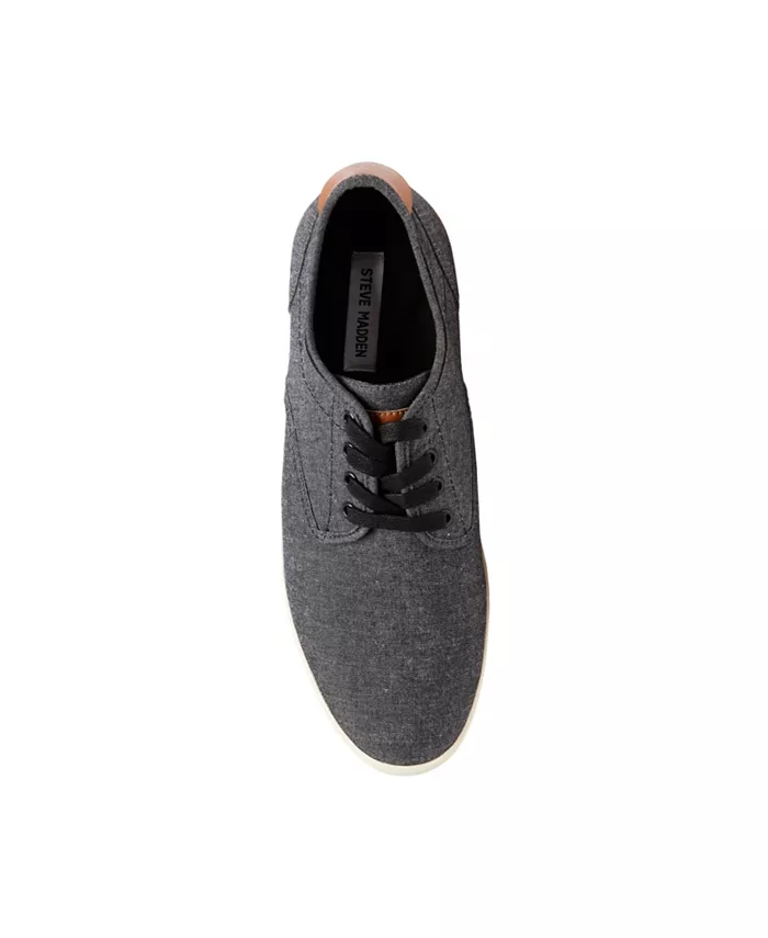 Мужские модные кроссовки Fenta на шнурках Steve Madden, черный — фото 4