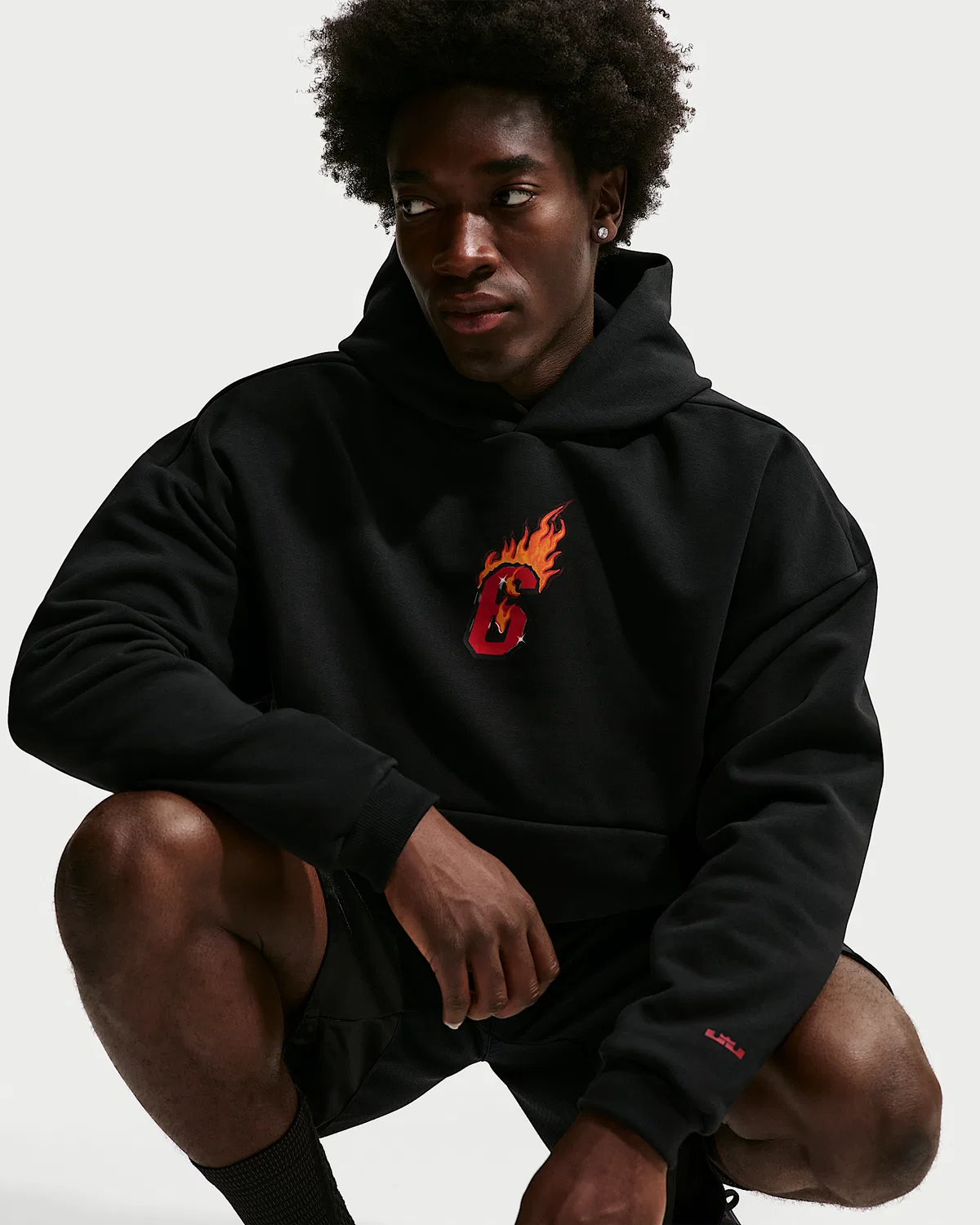 Мужская баскетбольная худи Therma-FIT LeBron "Good Intentions", Black — фото 3