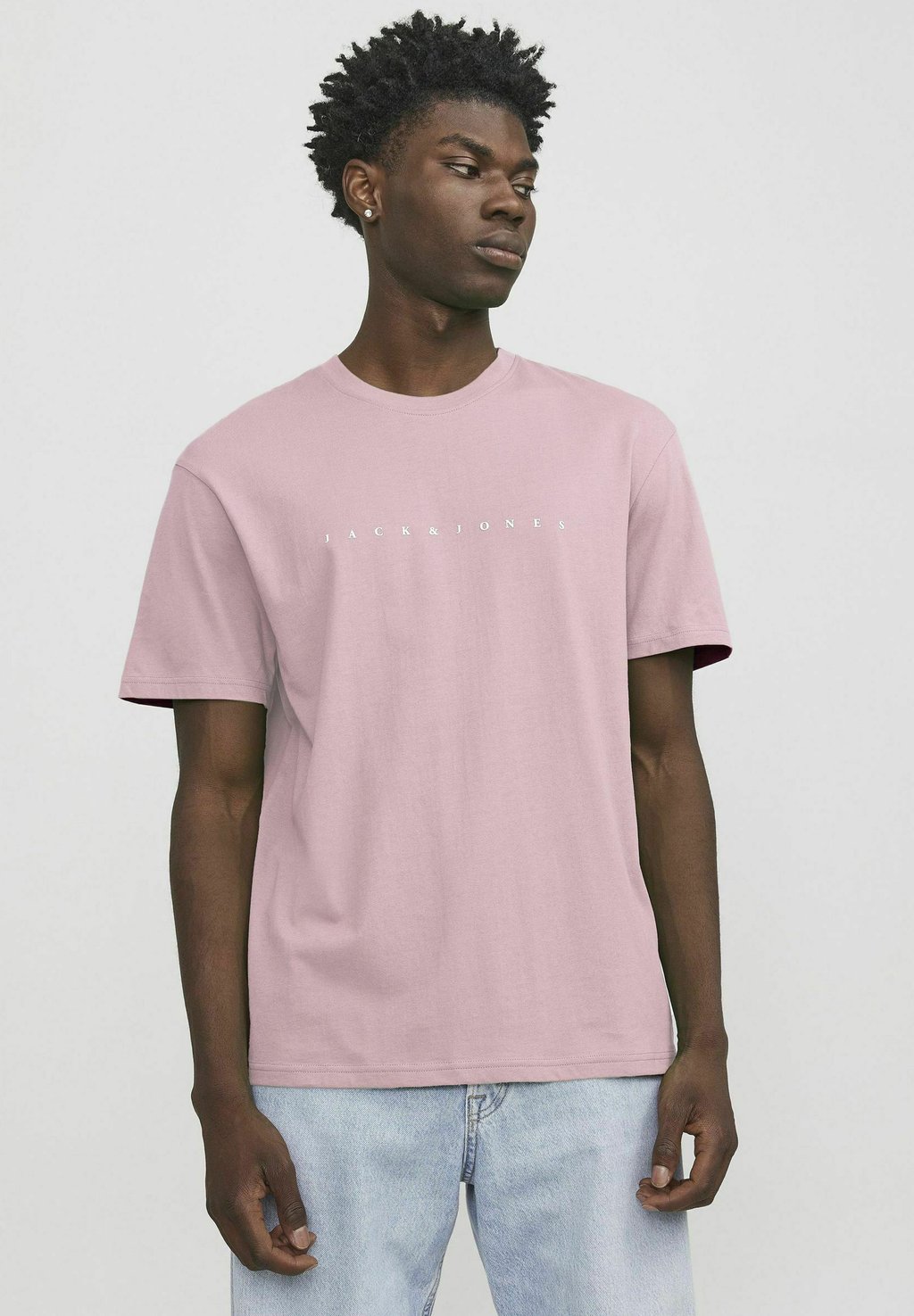 

Футболка с принтом JJESTAR TEE Jack & Jones, розовый