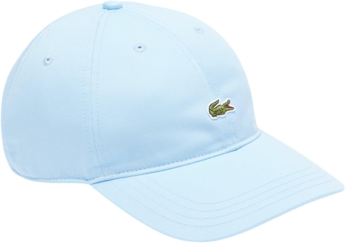 

Бейсболка Lacoste мужская, хлопок твил, логотип сбоку, Light Blue