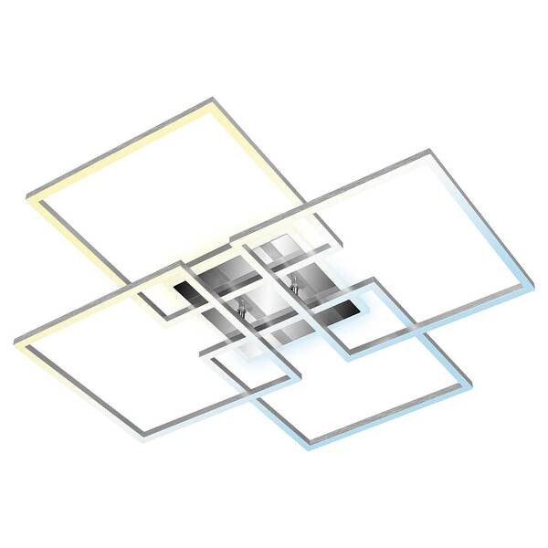 

Светодиодный потолочный светильник Briloner Frame S II, серебряный