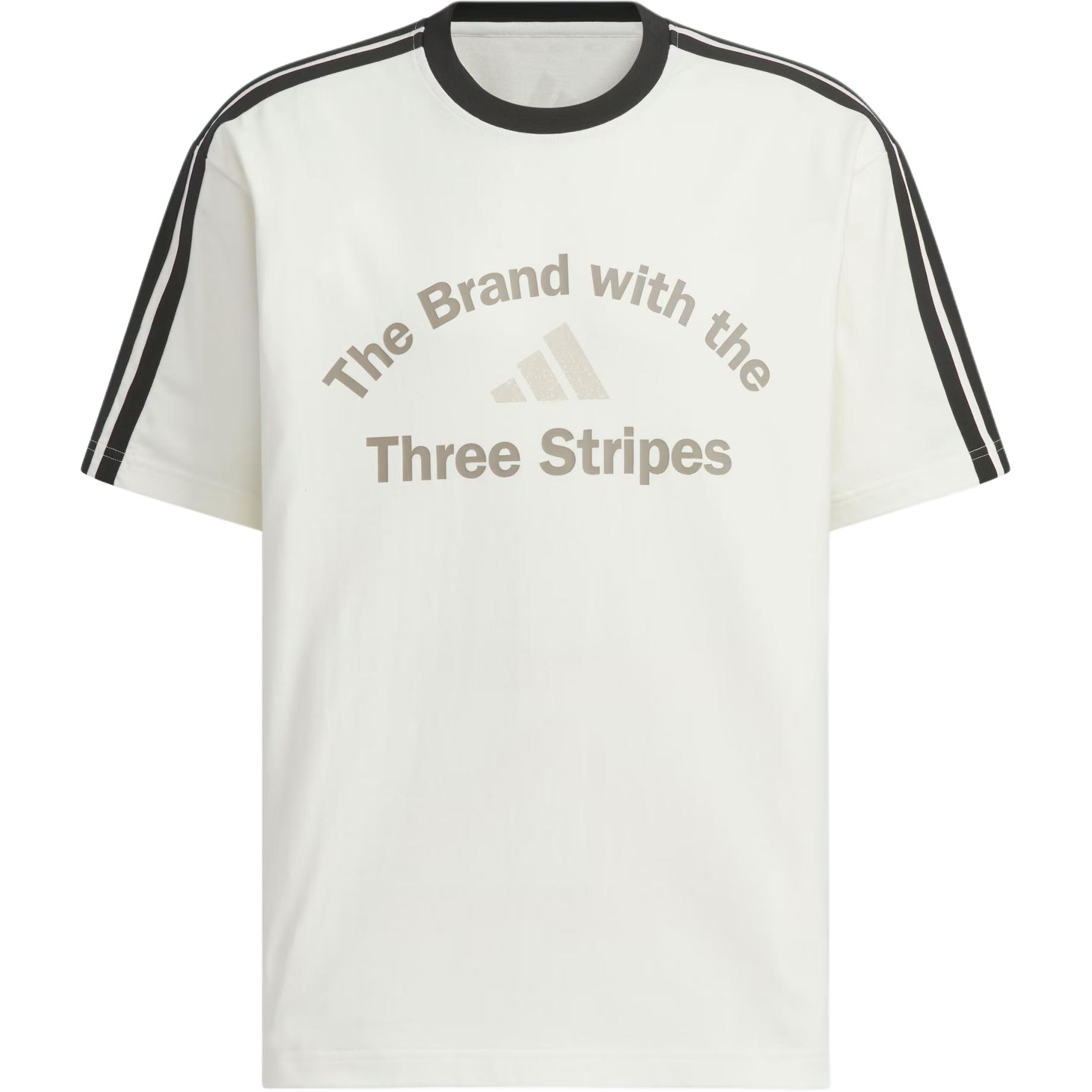 

Футболка SS25 Loose Fit Adidas, белый/черный