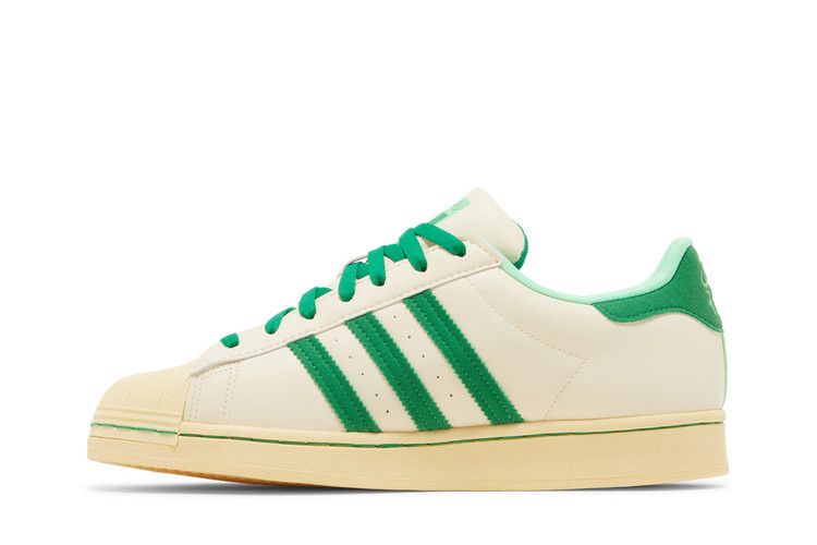 Кроссовки adidas Ravi Restaurant x Superstar 'Ecru Tint Green', кремовый — фото 4