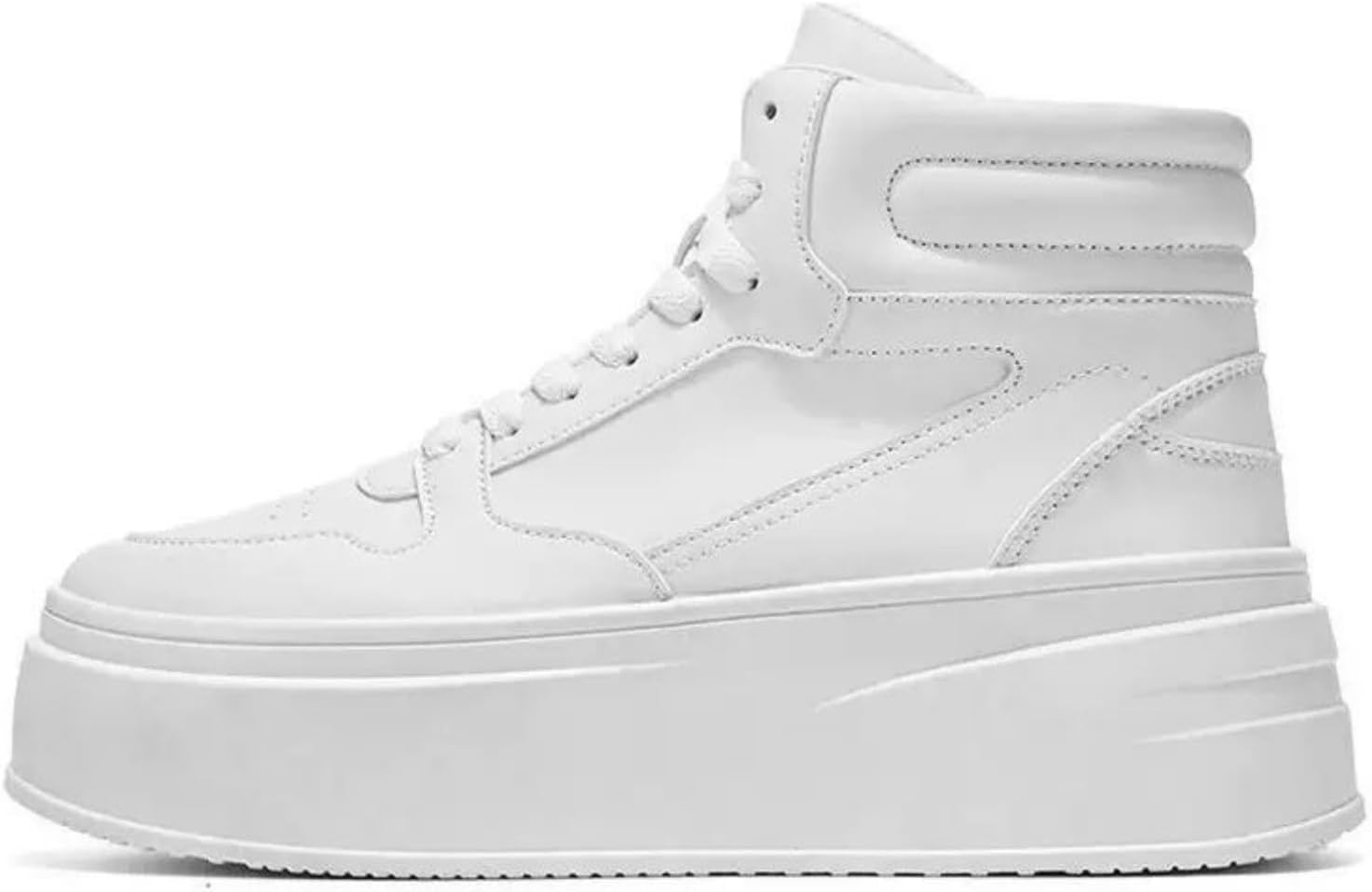 

Модные высокие кроссовки MACEFIL с толстой подошвой для мужчин и женщин, стильные, удобные, повседневные кеды, белый