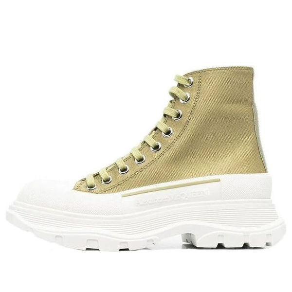 Кроссовки tread slick boots 'olive green' Alexander Mcqueen, зеленый